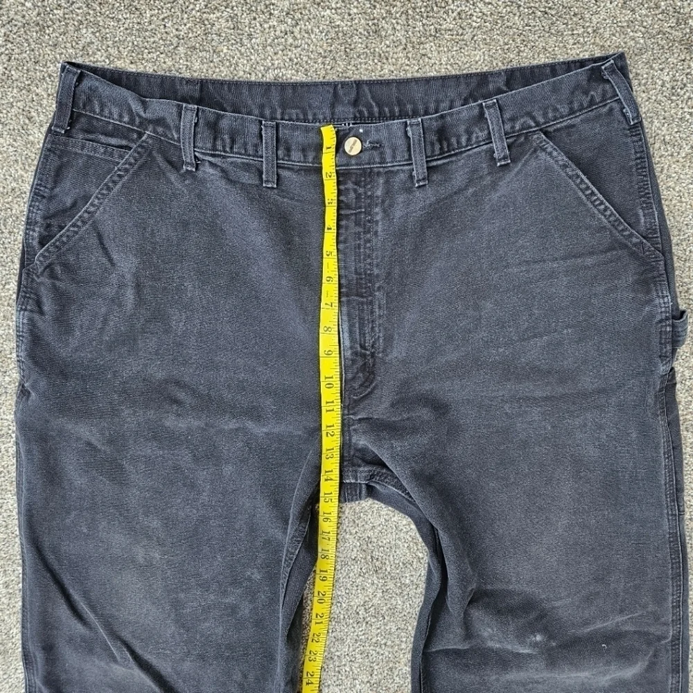 Carhartt Black Duck Canvas Carpenter Pants Original Dungaree Fit B11 BLK 44X34